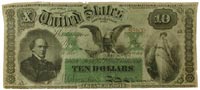 interest-bearing $10 Treasury note from 1864