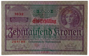 one shilling, Austria, 1924