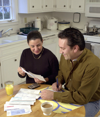 couple discussing "finance"