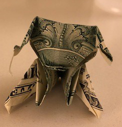 dollar art origami puppy