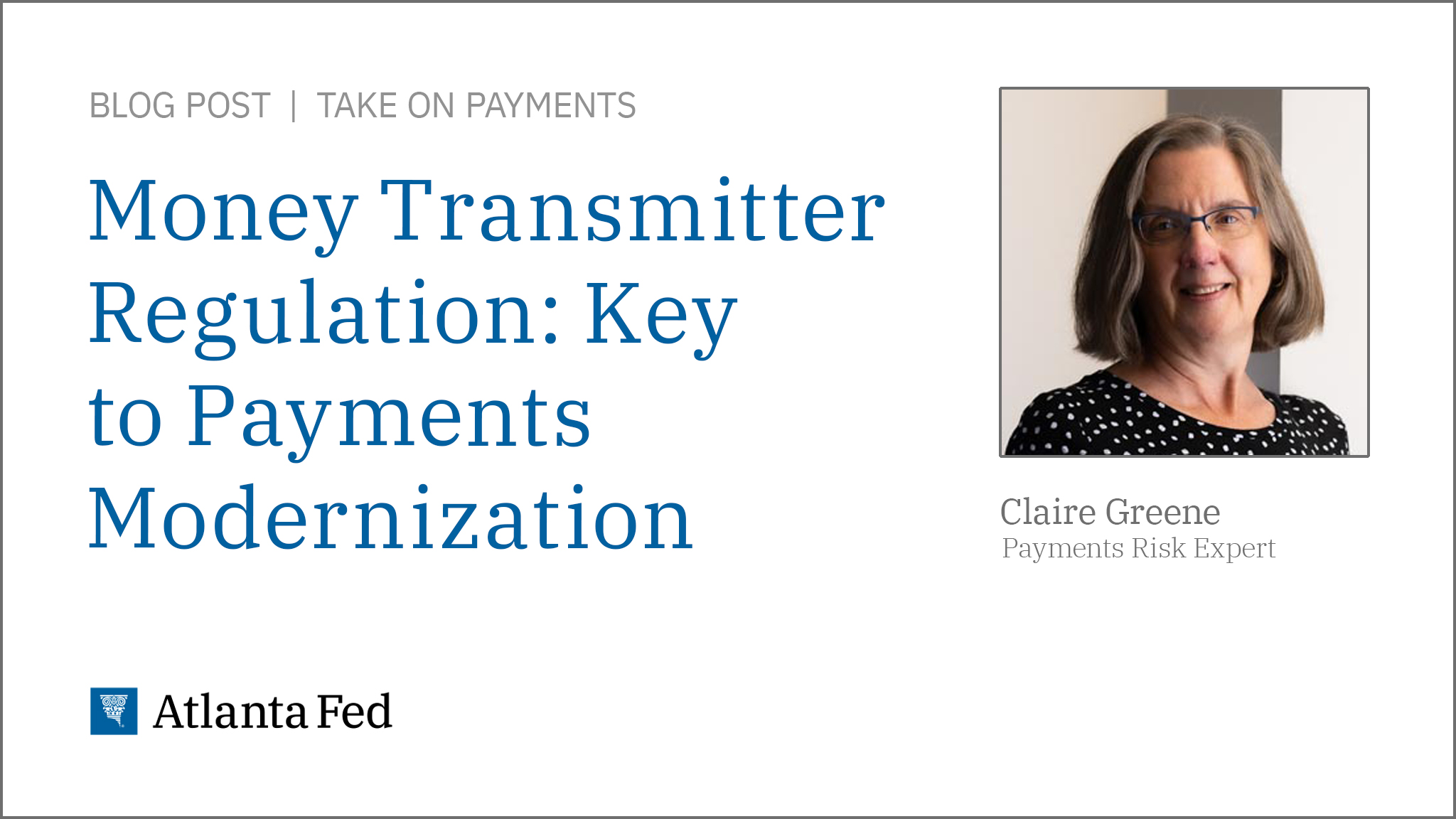 Money Transmitter Regulation: Key to Payments Modernization - Federal ...