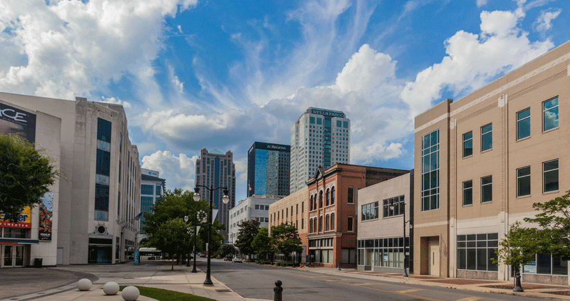 Local news reports said more buildings were torn down than built in Birmingham in the 1950s. Downtown today is experiencing a resurgence powered in part by the restoration of historic buildings. Photo by Kendrick Disch