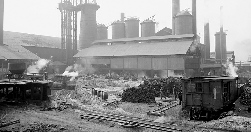 A 1906 photo of Sloss City Furnaces in Birmingham. Photo courtesy of the Library of Congress Photographic Archives