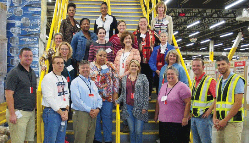 Tennessee teachers toured the Amazon distribution center in Lebanon as part of a professional development workshop sponsored by the Atlanta Fed's Nashville Branch in partnership with Middle Tennessee State University's Center for Economic Education.