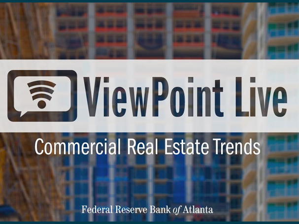 opening slide from ViewPoint Live webinar on commercial real estate trends