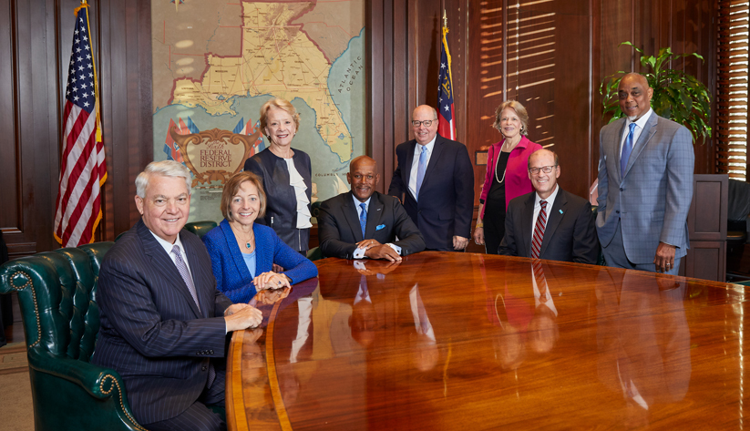 Atlanta board members: Kessel D. Stelling Jr., Mary A. Laschinger, Claire W. Tucker, Myron A. Gray, Robert W. Dumas, Claire Lewis Arnold, Jonathan T.M. Reckford, Michael Russell
