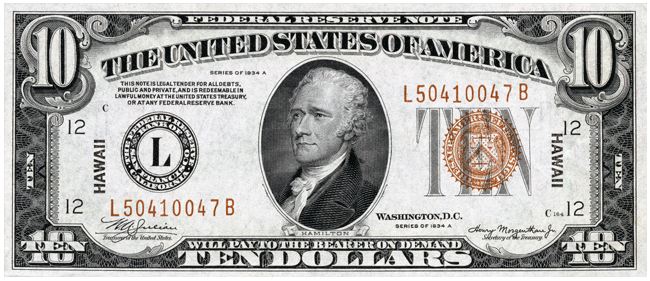 Hawaii Overprint Note