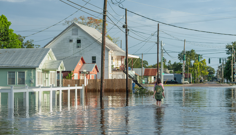 Hurricane Laura in August 2020 became the fourth Category 4 hurricane to hit Louisiana in modern history. Photo courtesy of the Federal Emergency Management Agency