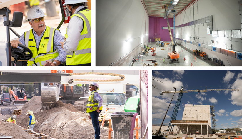 Views of Miami Branch's storage facility construction