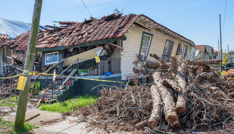 Hurricane Ida damage