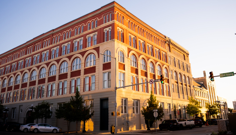 A restored building in downtown Meridian.