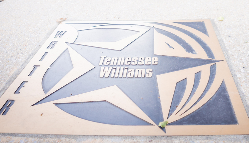Playwright Tennessee Williams's star on the Walk of Fame in downtown Meridian.
