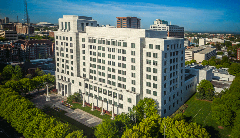 exterior view of the Atlanta Fed building