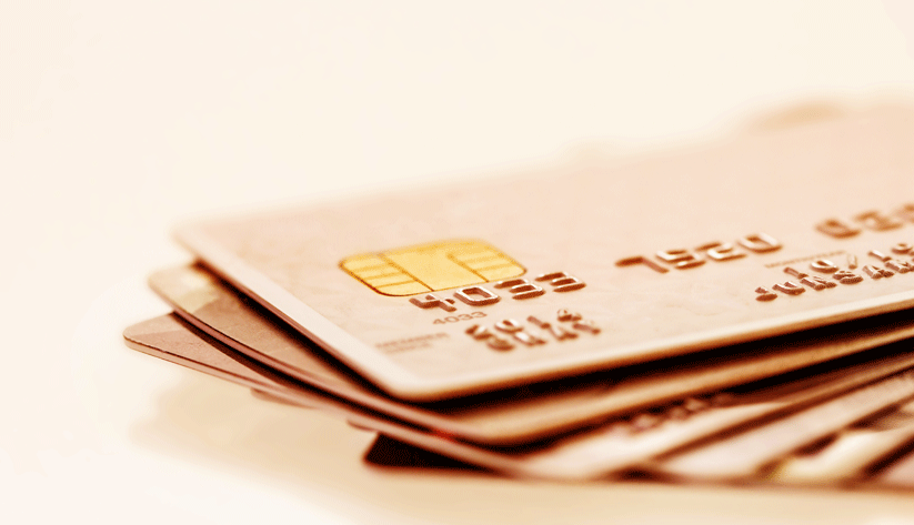 photo of a small stack of credit cards