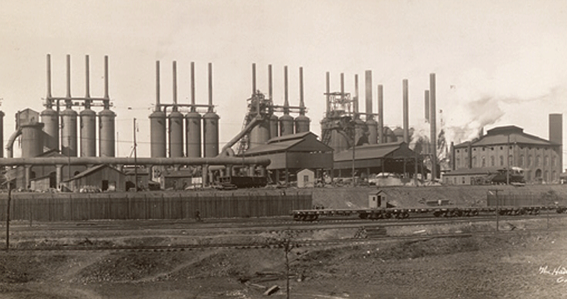 The Ensley Works operated between 1888 and 1976 and became part of U.S. Steel in 1907. For years, it was the largest steel producer in the Southeast. Photo courtesy of the Library of Congress Photographic Archives