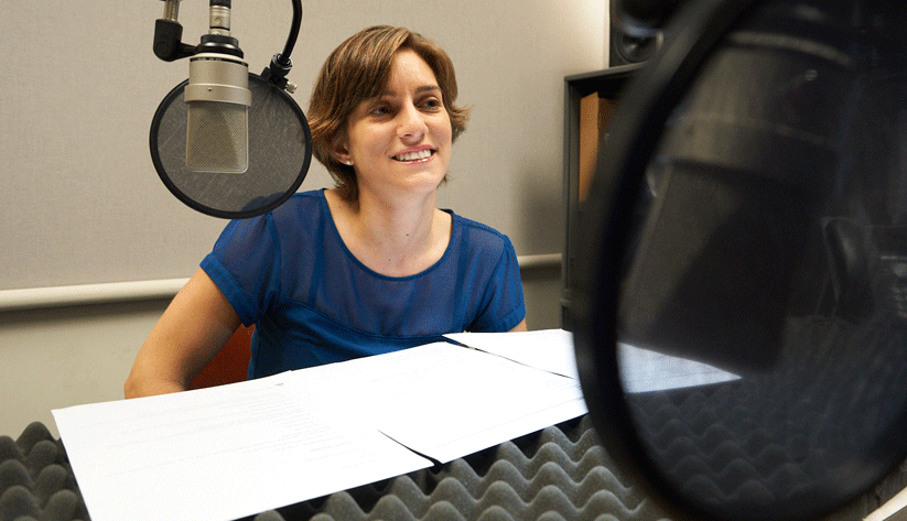 Ellie Terry at the recording of this podcast episode