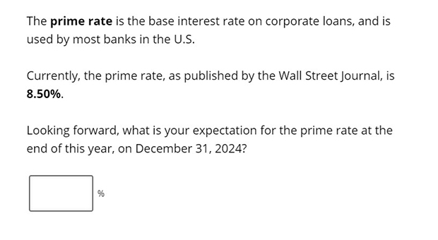 Business Inflation Expectations Special Question - March 2024 