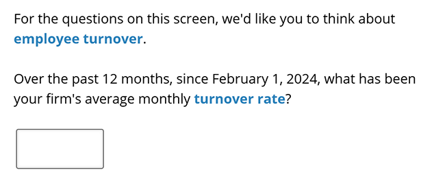 Business Inflation Expectations - February 2025 - Special Question 1