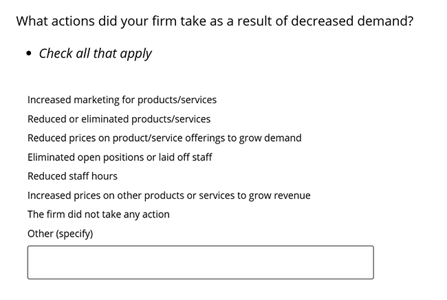Business Inflation Expectations - February 2025 - Special Question 7
