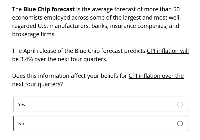 Business Inflation Expectations - May 2025 - Special Question 4