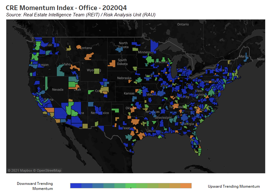 cre momentum index - office - 2020q4