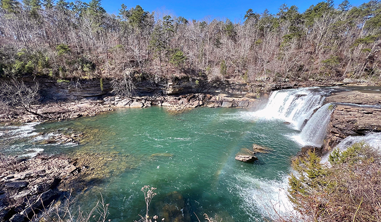 Little River Falls outside of Fort Payne, Alabama
