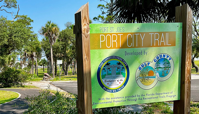 The new trail in Port St. Joe, Florida