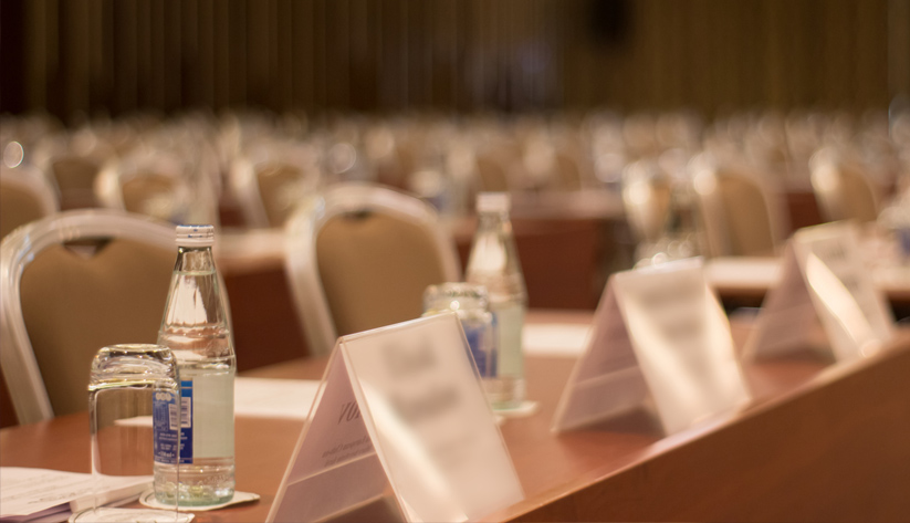 close up conference seating tables