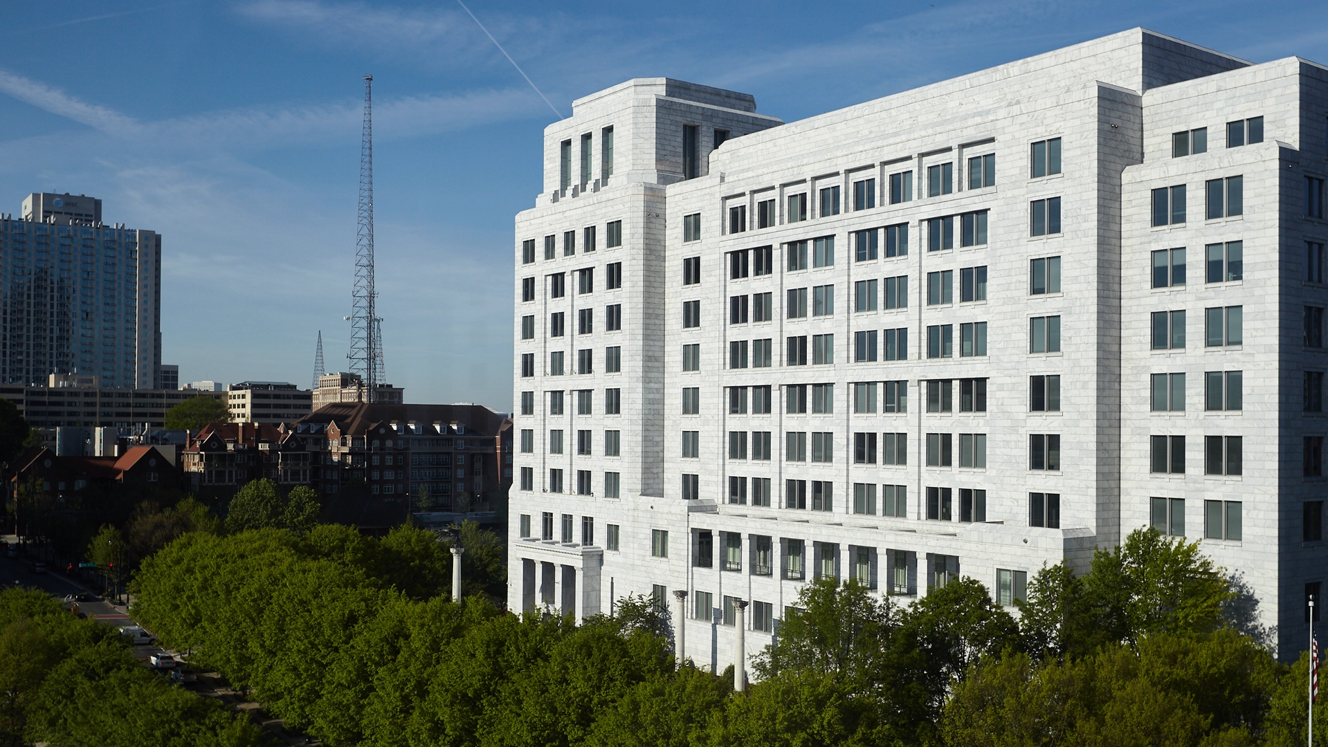 Atlanta Fed building bird's eye view
