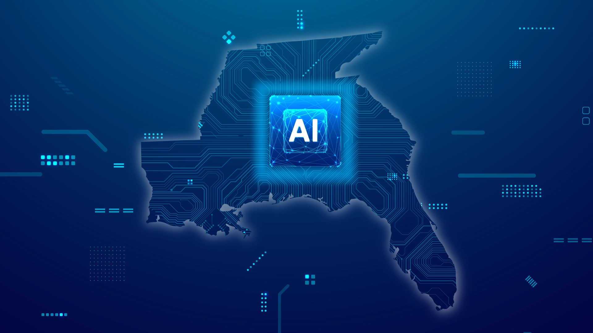 southeastern region and geographical area showing ai coverage