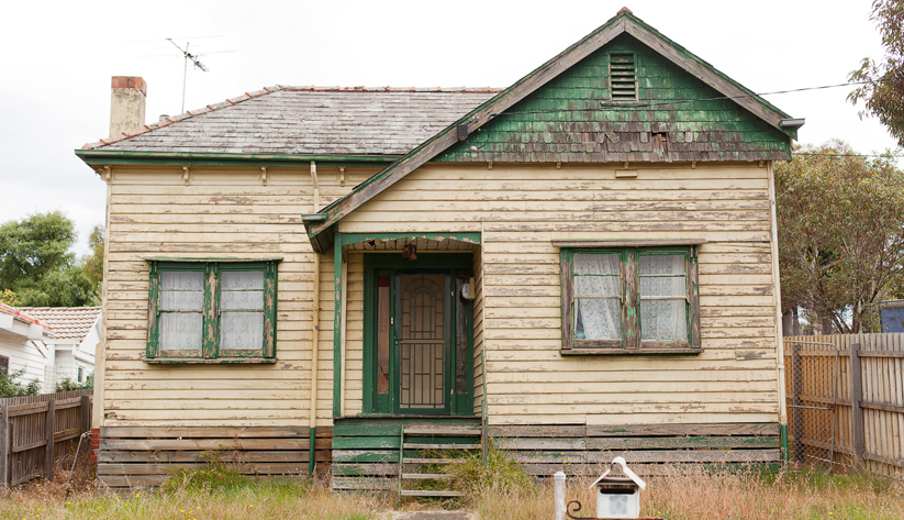 old run down house
