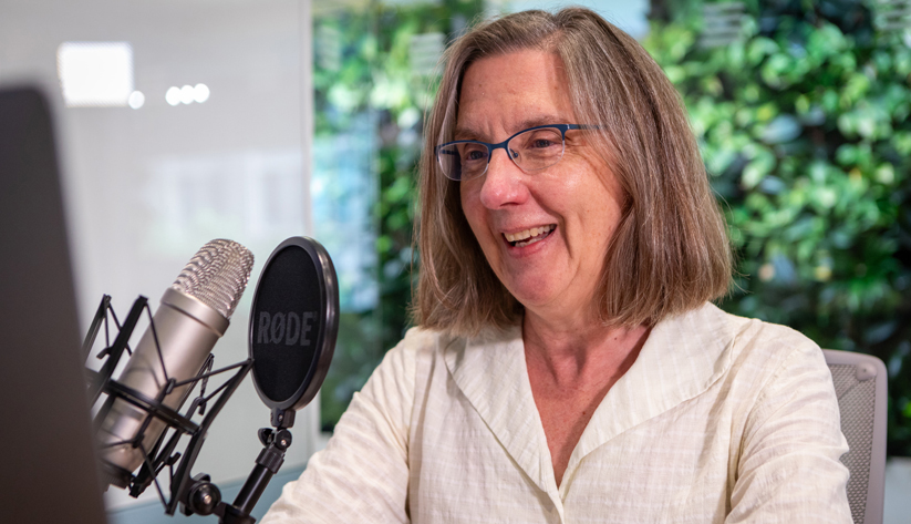 The Atlanta Fed's Claire Greene. Photo by Peter Davis of the Boston Fed
