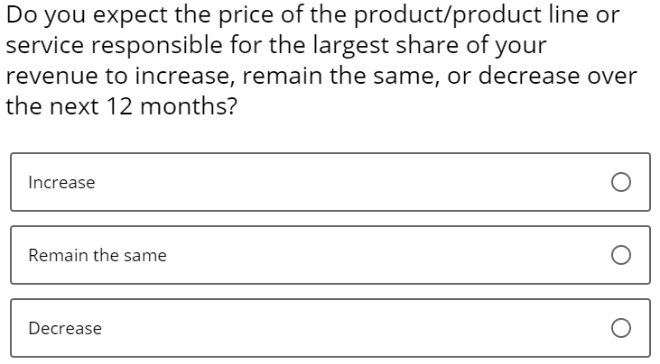 Business Inflation Expectations - Question 1 - November 2019