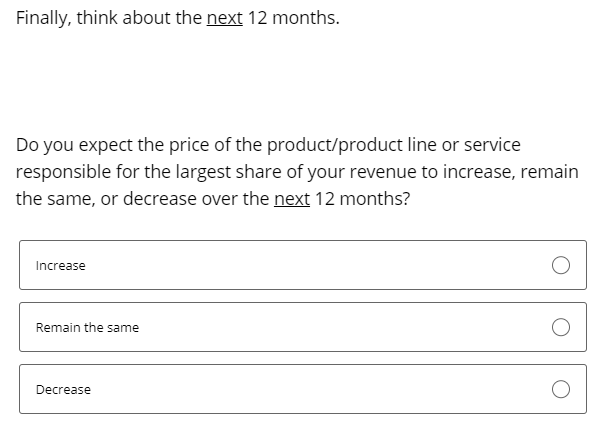 Business Inflation Expectations - April 2021 - Special Question 4