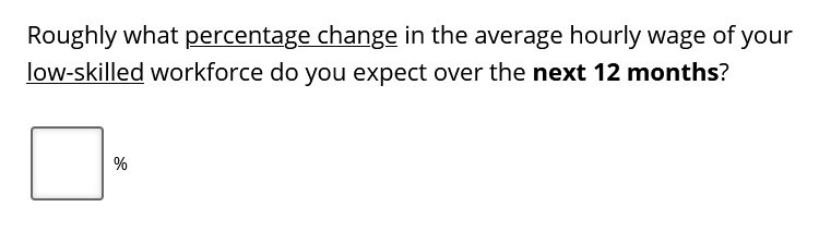 Business Inflation Expectations - January 2022 - Special Question 3