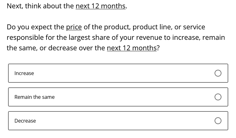 Business Inflation Expectations - March 2022 - Special Question 4