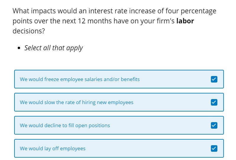 Business Inflation Expectations - November 2022 - Special Question 9