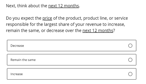 Business Inflation Expectations - May 2023 - Special Question 8