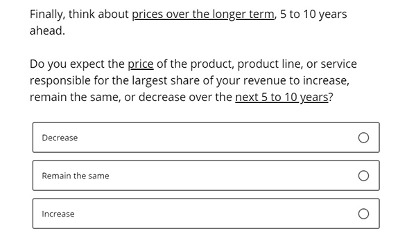 Business Inflation Expectations - May 2023 - Special Question 11