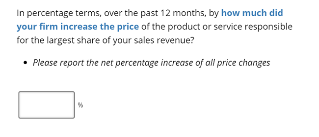 Business Inflation Expectations - October 2023 - Special Question 4