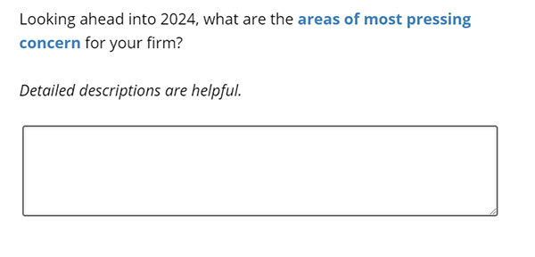 Business Inflation Expectations - January 2024 - Special Question 1