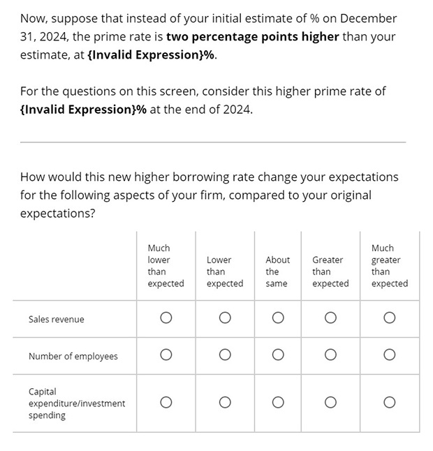 Business Inflation Expectations - March 2024 - Special Question 5