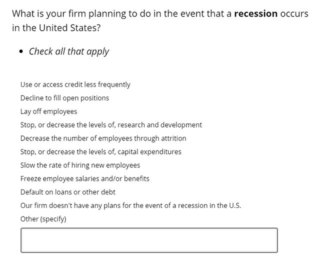 Business Inflation Expectations - September 2024 - Special Question 9