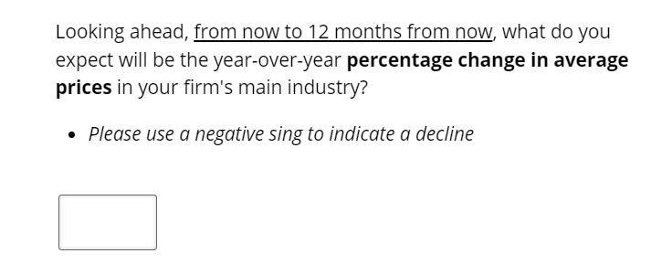 Business Inflation Expectations - November 2024 - Special Question 5