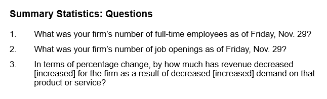 Business Inflation Expectations - December 2024 - Special Questions Summary