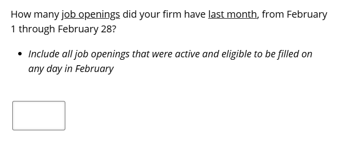 Business Inflation Expectations - March 2025 - Special Question 1