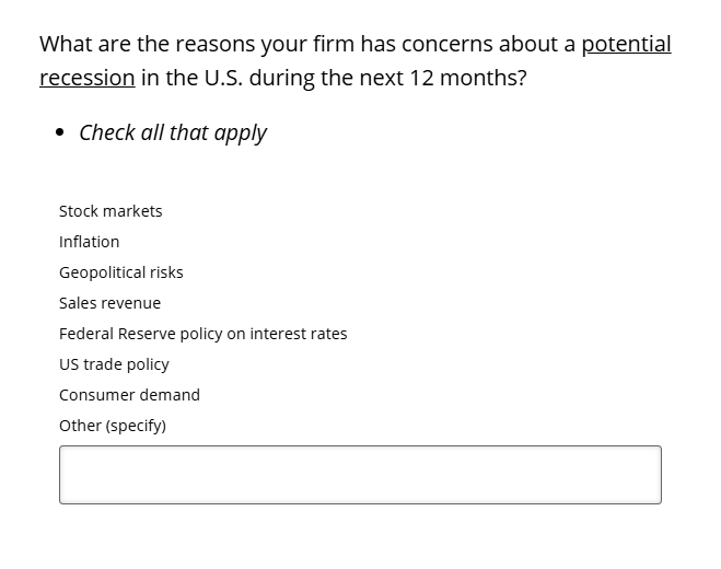 Business Inflation Expectations - April 2025 - Special Question 5