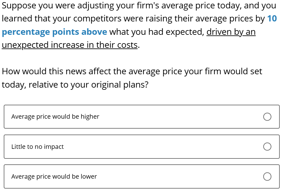 Business Inflation Expectations - September 2025 - Special Question 4