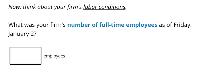 Business Inflation Expectations - January 2026 - Special Question 1