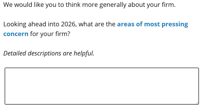 Business Inflation Expectations - January 2026 - Special Question 8